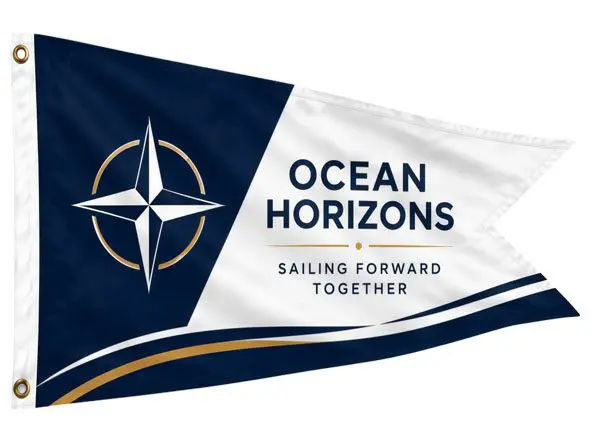burgee flag design template business club branding