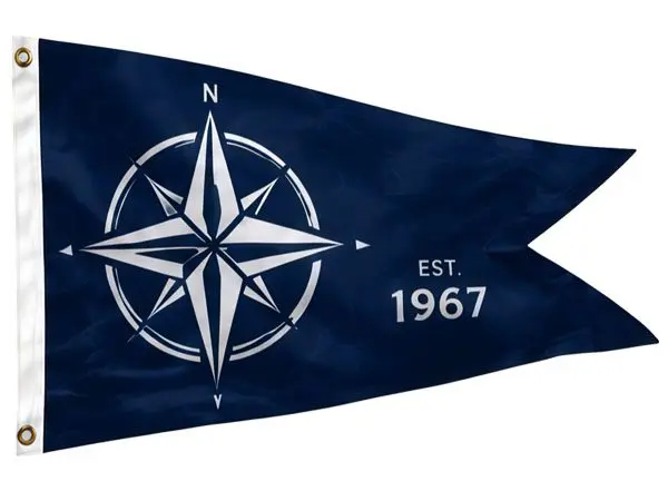 burgee flag design template marinas boating communities