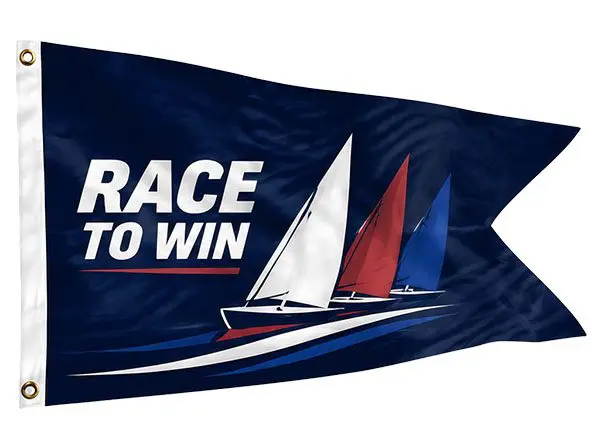 burgee flag design template regattas sailing events