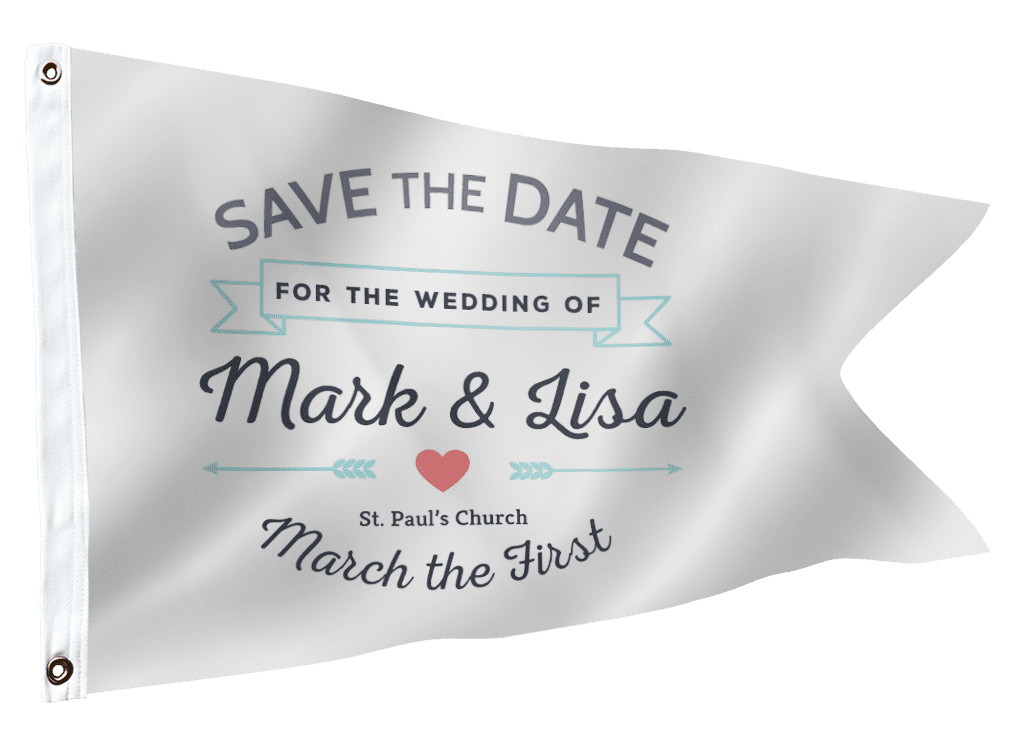 burgee flag design template special celebration just married 1024X752