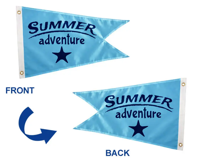 custom burgee flag double sided 2
