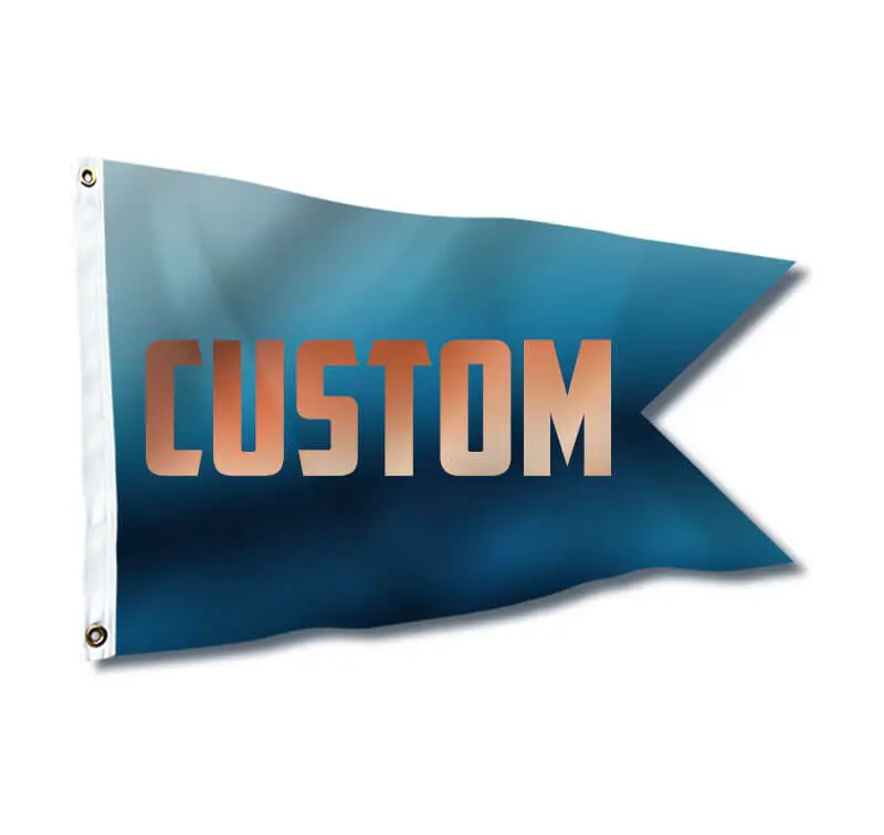 custom burgee flag finishing options flag header