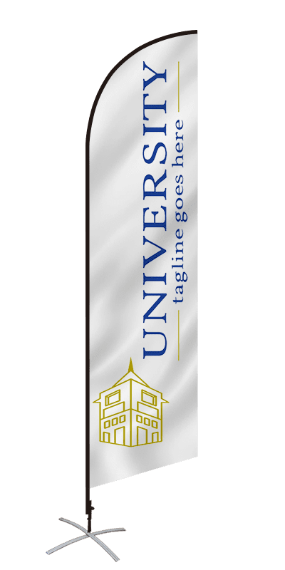 custom feather flags design temp university 1