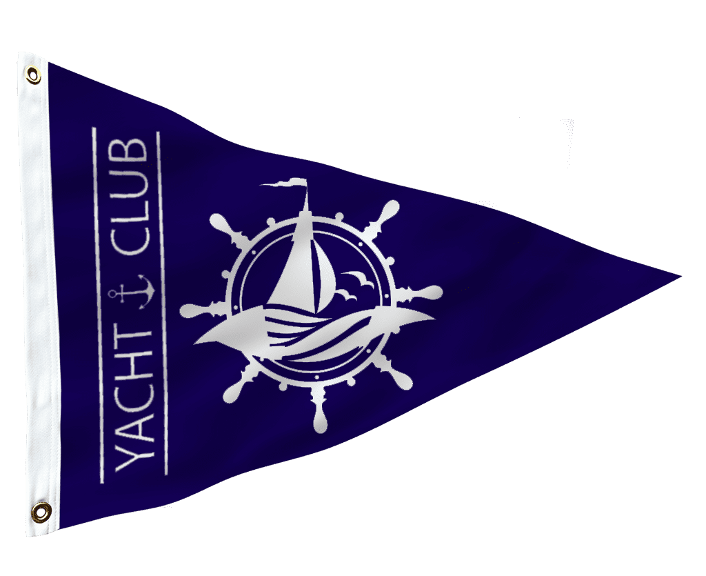 custom pennant flag design template sailing club 1024