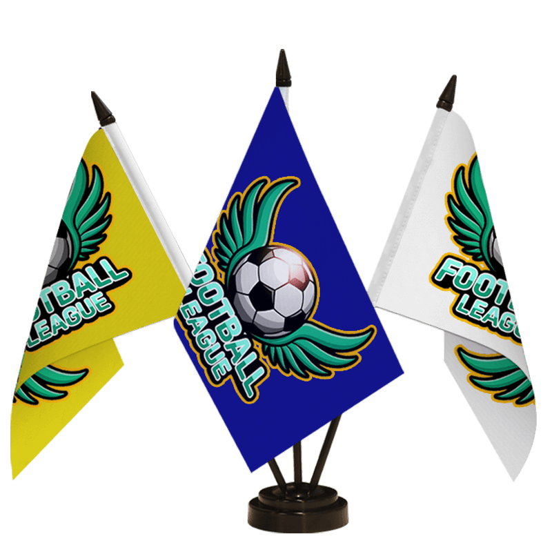 custom desk flag triple set