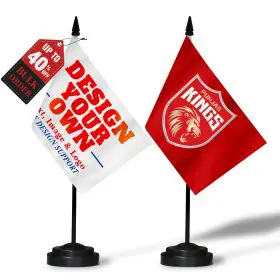 Custom Desk Flags | Personalized Table Flag Set for Office