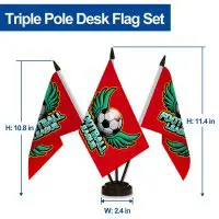 Custom Desk Flags | Personalized Table Flag Set for Office - Image 9