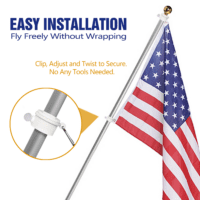 Alternative view of Flagpole Mounting Rings (2-Pack)