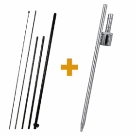 Flag + Pole Set + Ground Spike
