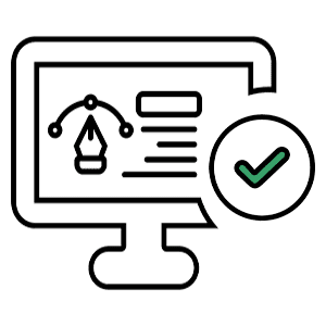 homepage design process icon approve
