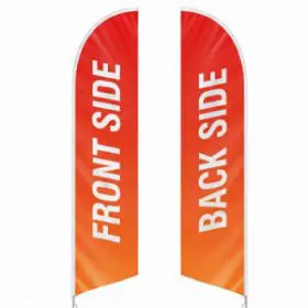 Double-Sided Feather Flag