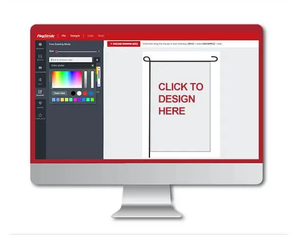 Online designer tool screenshot