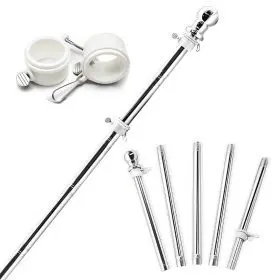 Sectional Wall Mount Flag Pole with Rotating Rings | Stainless Steel