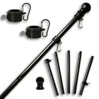 Sectional Wall Mount Flag Pole with Rotating Rings | Stainless Steel 16 Sectional Wall Mount Flag Pole with Rotating Rings | Stainless Steel - Image 7