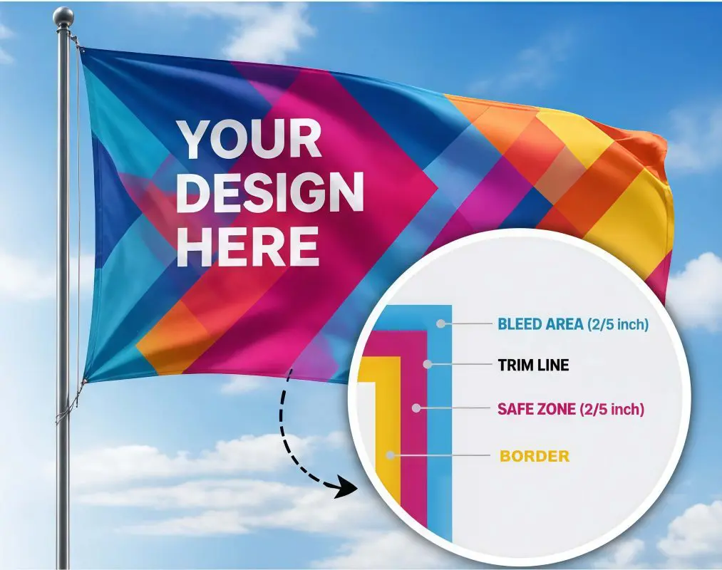 custom flag full bleeding printing guide cover page compressed