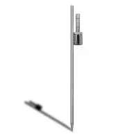 Ground spike for feather and teardrop flags, heavy-duty steel for outdoor stability