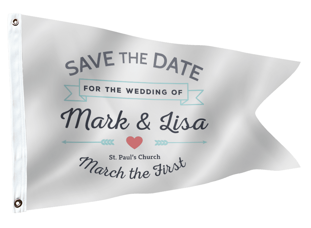 burgee flag design template special celebration just married 1024X752
