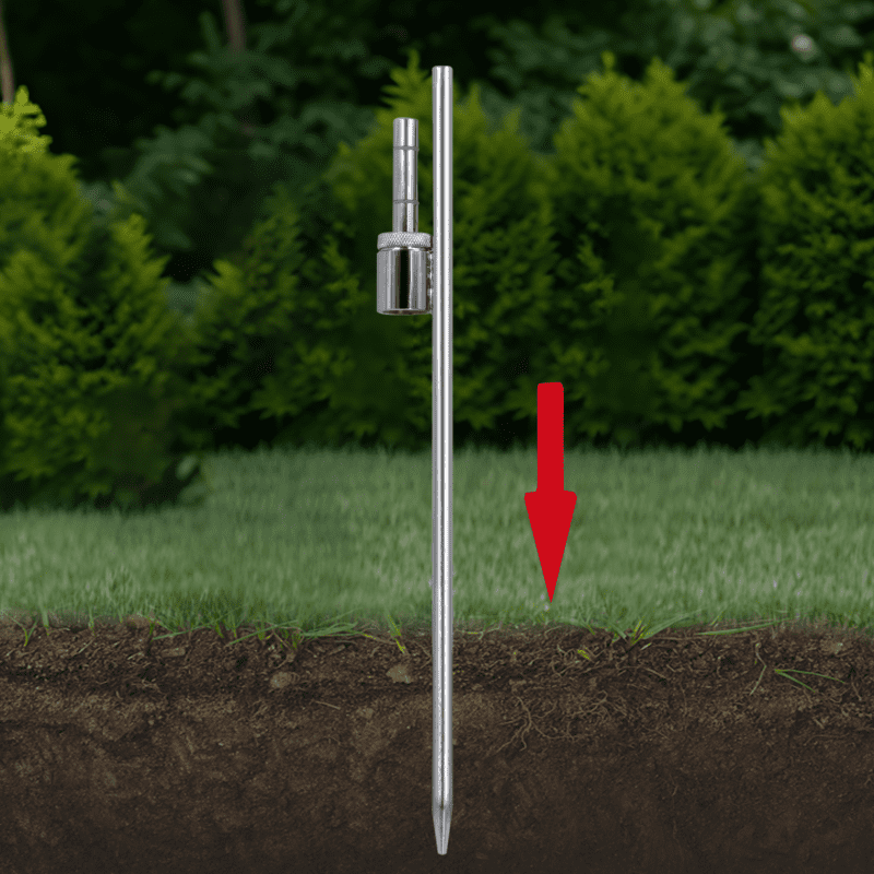 custom advertising flags kit ground strike insert the ground