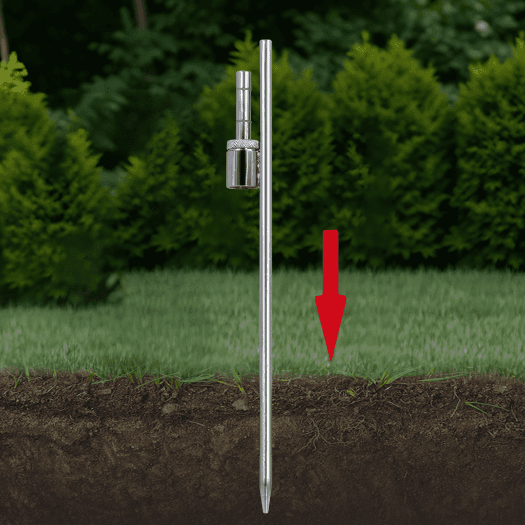 custom advertising flags kit ground strike insert the ground