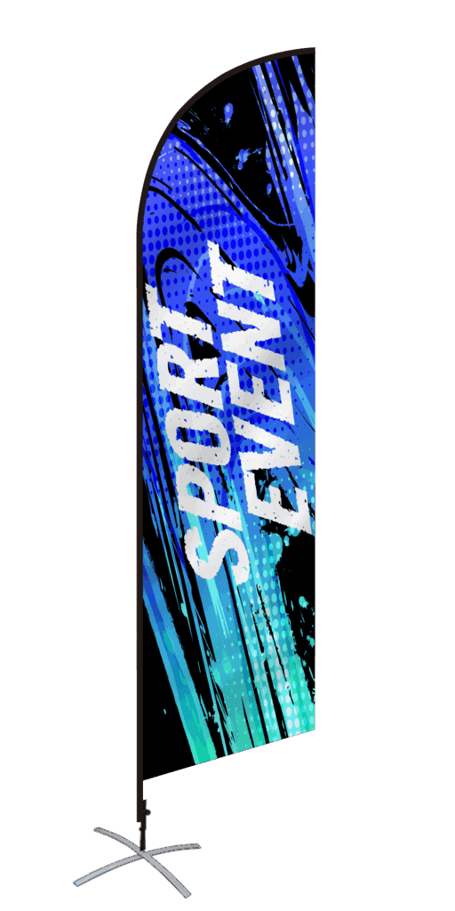 custom feather flags design temp sports