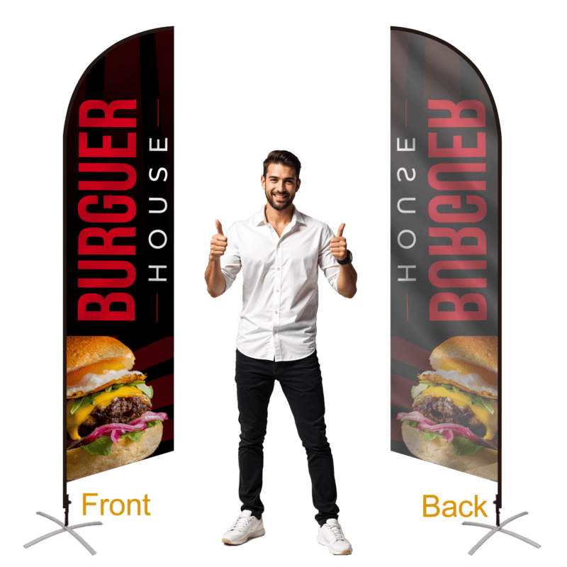 custom feather flags single sided printing 2