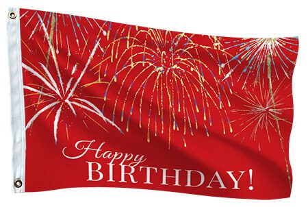 custom flag design template happy birthday party flag
