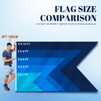 custom guidon flag size cart comparison
