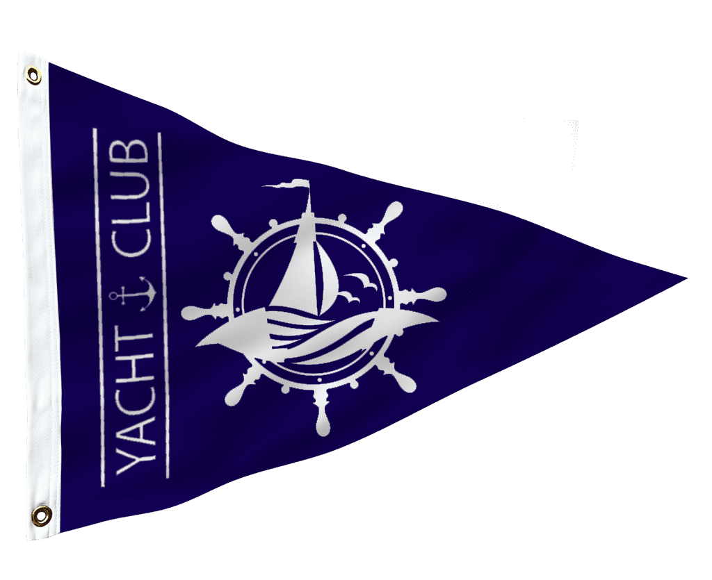 custom pennant flag design template sailing club 1024