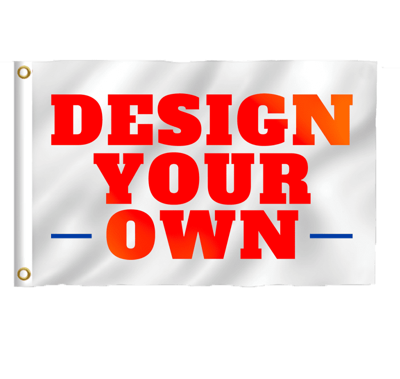 custom standard flag finishing options side grommets