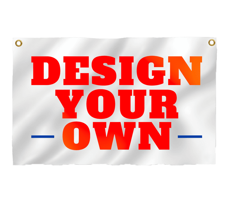 custom standard flag finishing options top grommets