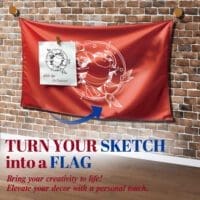 custom standard flag sketch convert