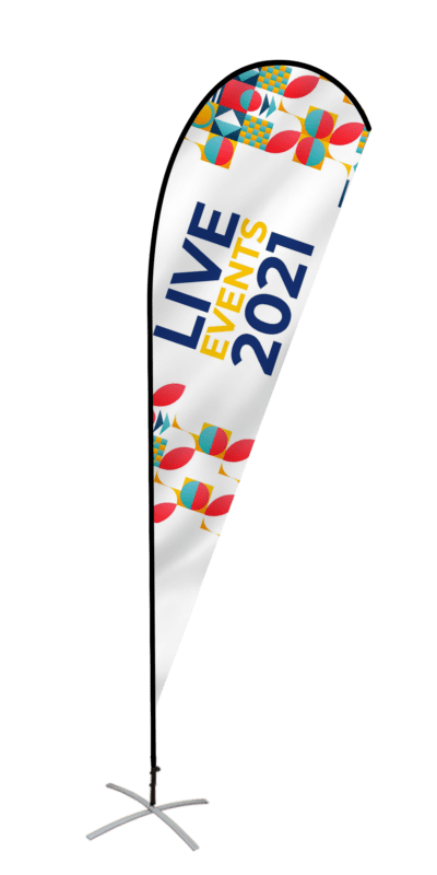 custom teadrop flags design temp event