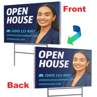 custom yard sign print double sided 1