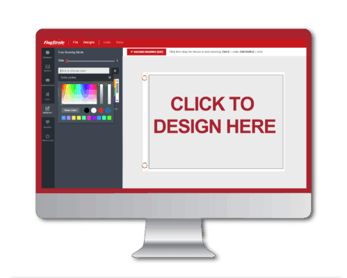 design online tool standard flag flagstride 1