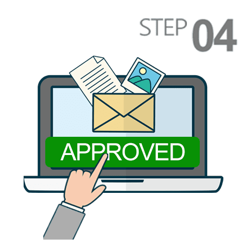 order process step 4.proof approved
