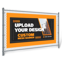 Custom Mesh Banner with Your Design – Ideal for Outdoor Fencing and Construction Projects