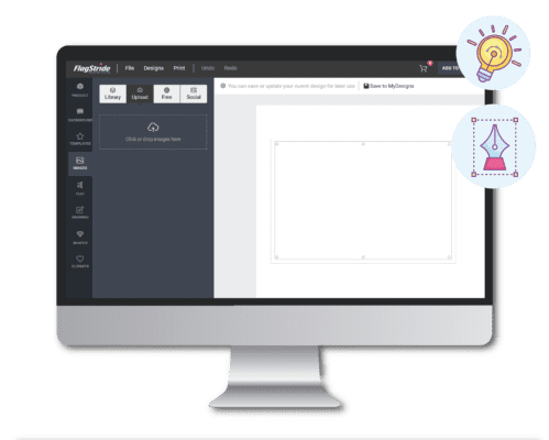 design online tool banner flagstride