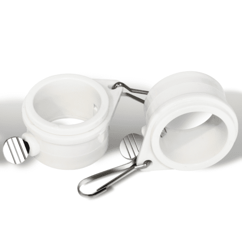 Set of durable flagpole mounting rings for secure flag attachment