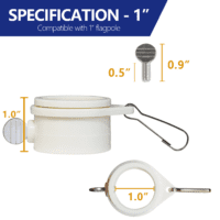 flagpole mounting rings specifications 1.0IN
