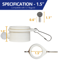 flagpole mounting rings specifications 1.5IN
