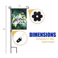 garden flag stand dimension