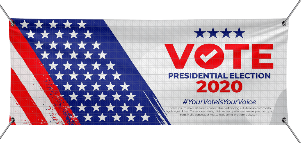mesh banner design temp political
