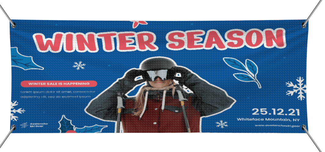 mesh banner design temp seasonal sale