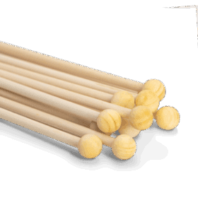 Wooden Roundhead Stick Flagpole